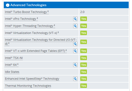 Intel E3 v5 cpu